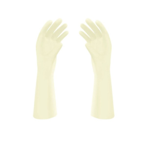 Latex U-Handschuhe, steril, gepudert, Größe 7,5