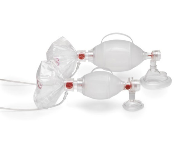 Ambu SPUR II Beatmungsbeutel für Neugeborene mit Einmalgesichtsmaske  Neugeb. und O²-Reservoir-, Beatmungsbeutel, Beatmung, Unsere Produkte