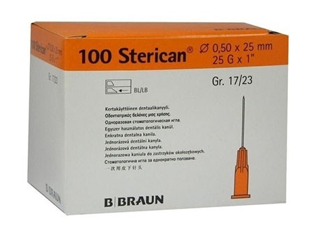 Einmal-Kanülen Sterican 0,50 x 25 mm 25G