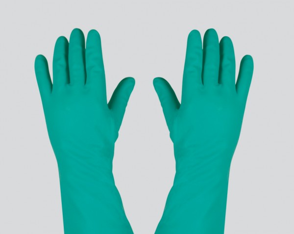 Schutzhandschuh grün aus Nitril