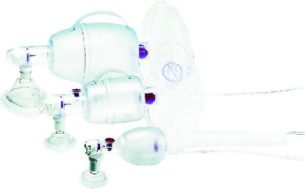 Ambu SPUR II Beatmungsbeutel für Neugeborene mit Einmalgesichtsmaske  Neugeb. und O²-Reservoir-, Beatmungsbeutel, Beatmung, Unsere Produkte