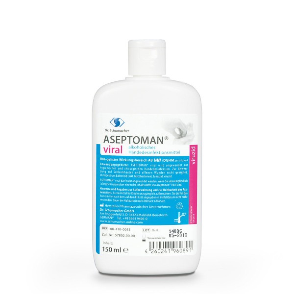 Aseptoman Viral Händedesinfektion 150 ml Flasche
