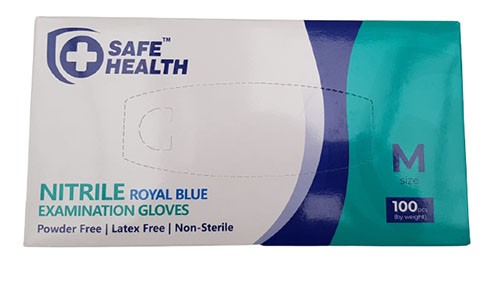 Nitril Handschuh SafeHealth "M" blau