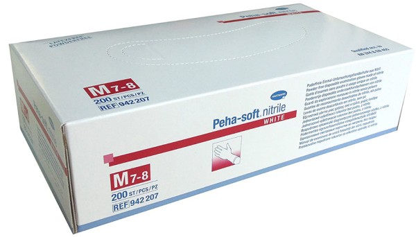 Nitril Handschuh Peha-Soft white "M"