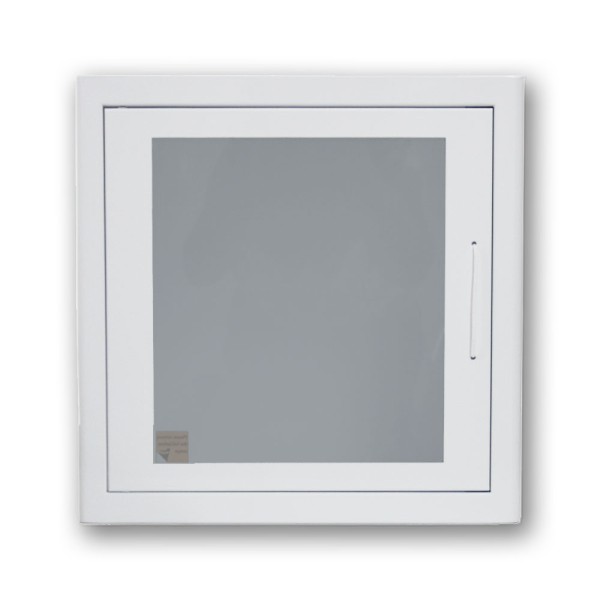 AED Wandschrank Indoor Metall mit Alarm weiß