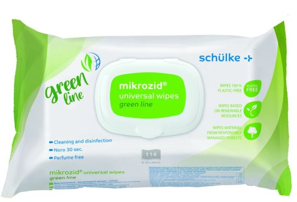 Mikrozid universal wipes green line 114 Stück