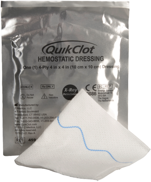 QuikClot EMS Dressing 10 x 10 cm