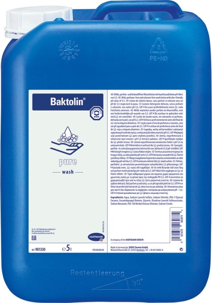 Baktolin pure Waschlotion  5 Liter Kanister