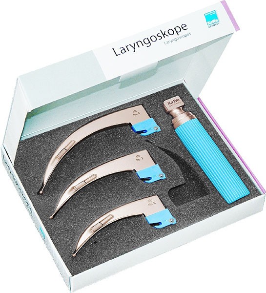 Laryngoskop Set C, 2,5 V, für Erwachsene
