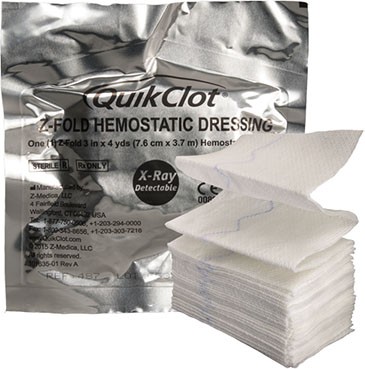 QuikClot Z-Fold 7,6cm x 3,7m