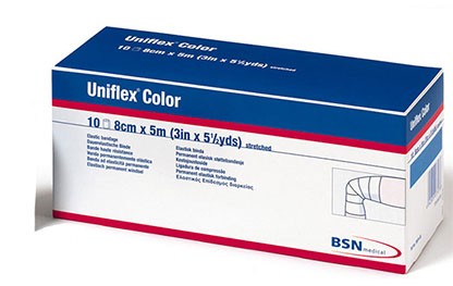 Uniflex color Idealbinde ,grün    8 cm x 5 m